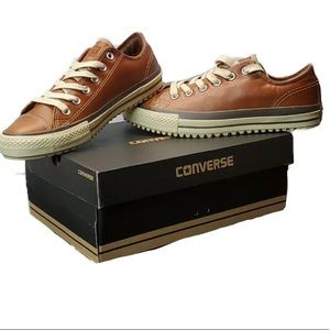 🌺HP🌺 Unisex Converse All Star Brown Leather Chuck Taylor Sneakers